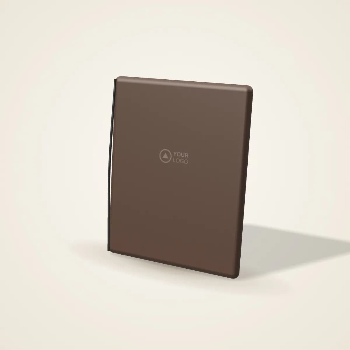 A4 Leather Clipboard Folder with Notepad with a custom logo