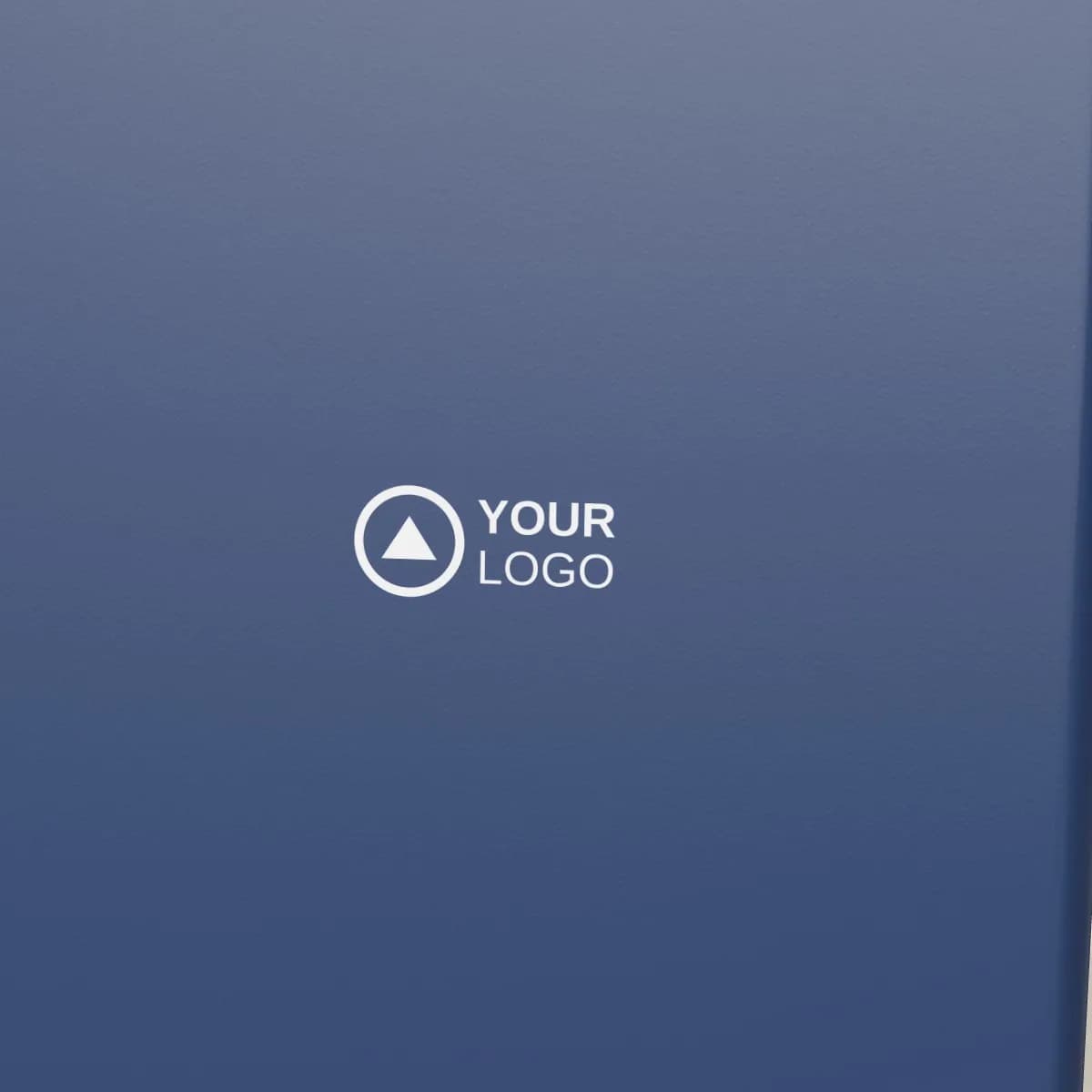 Close-up of the logo branding on the A4 Printed Presentation Folder with Pockets
