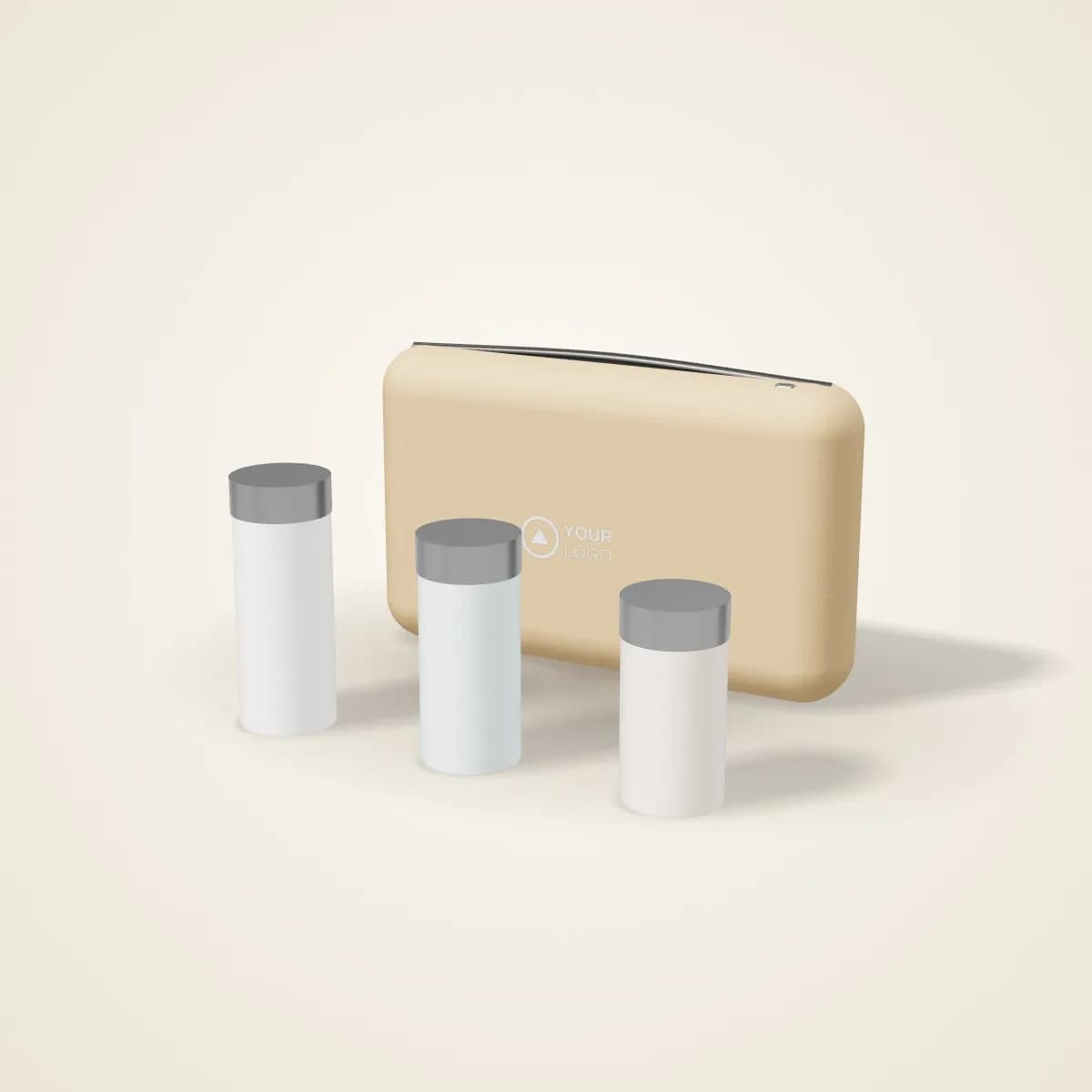 Bamboo Toothbrush Travel Kit with Case with a custom logo