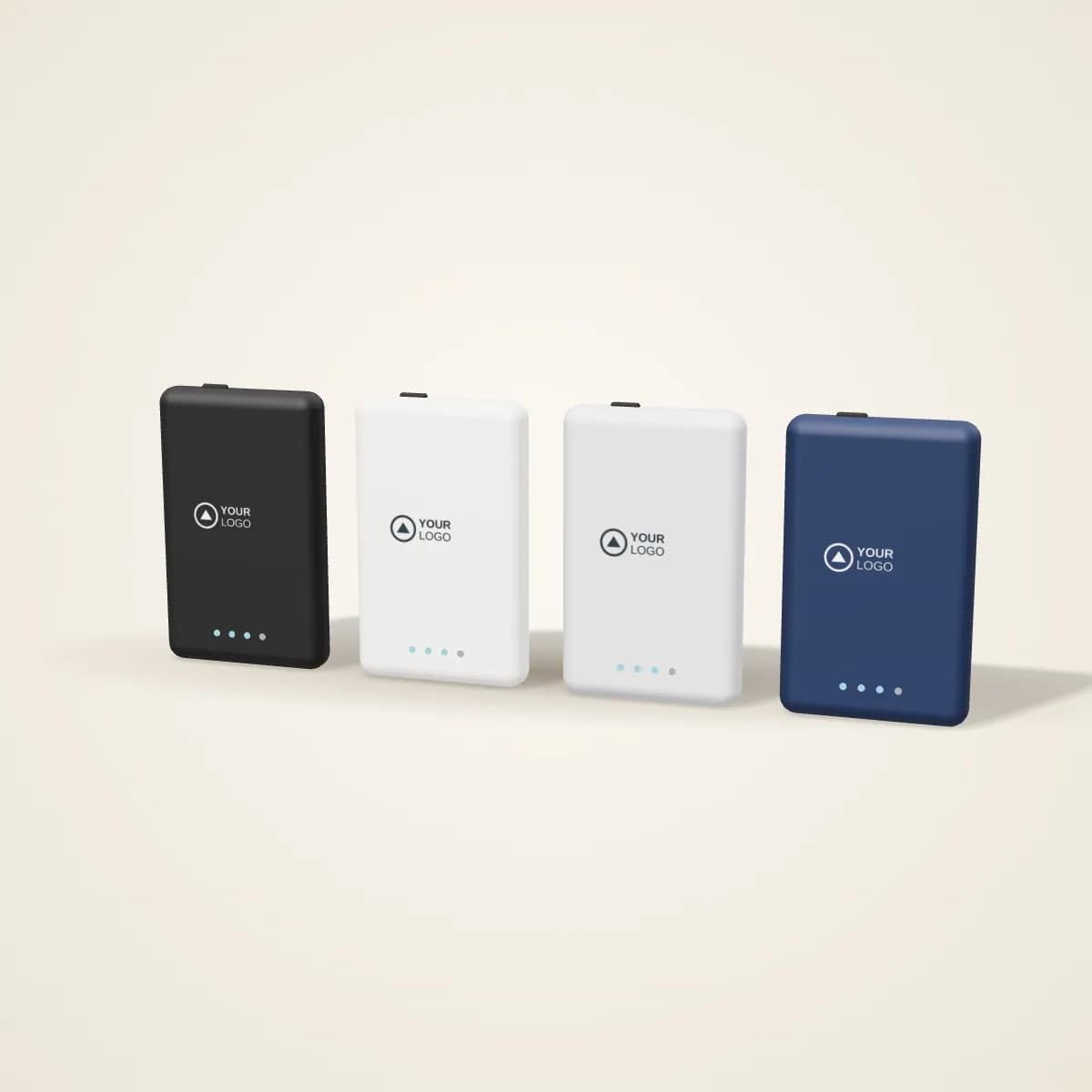 Credit Card Power Bank 4,000 mAh in a range of colours