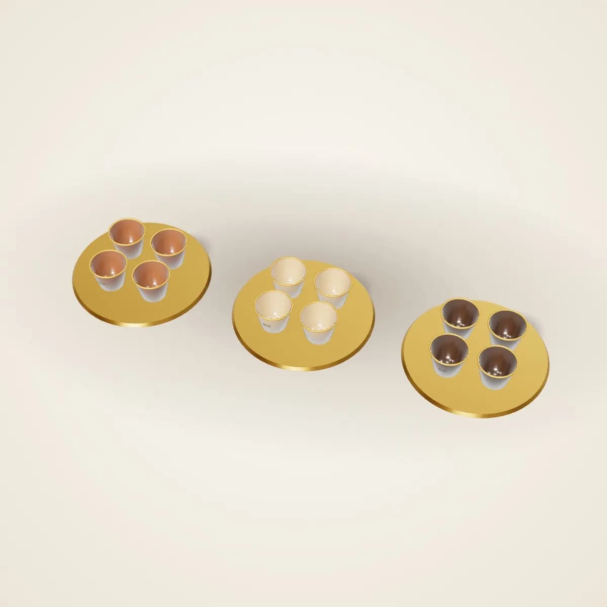 Engraved Wooden Coffee Serving Tray in a range of colours
