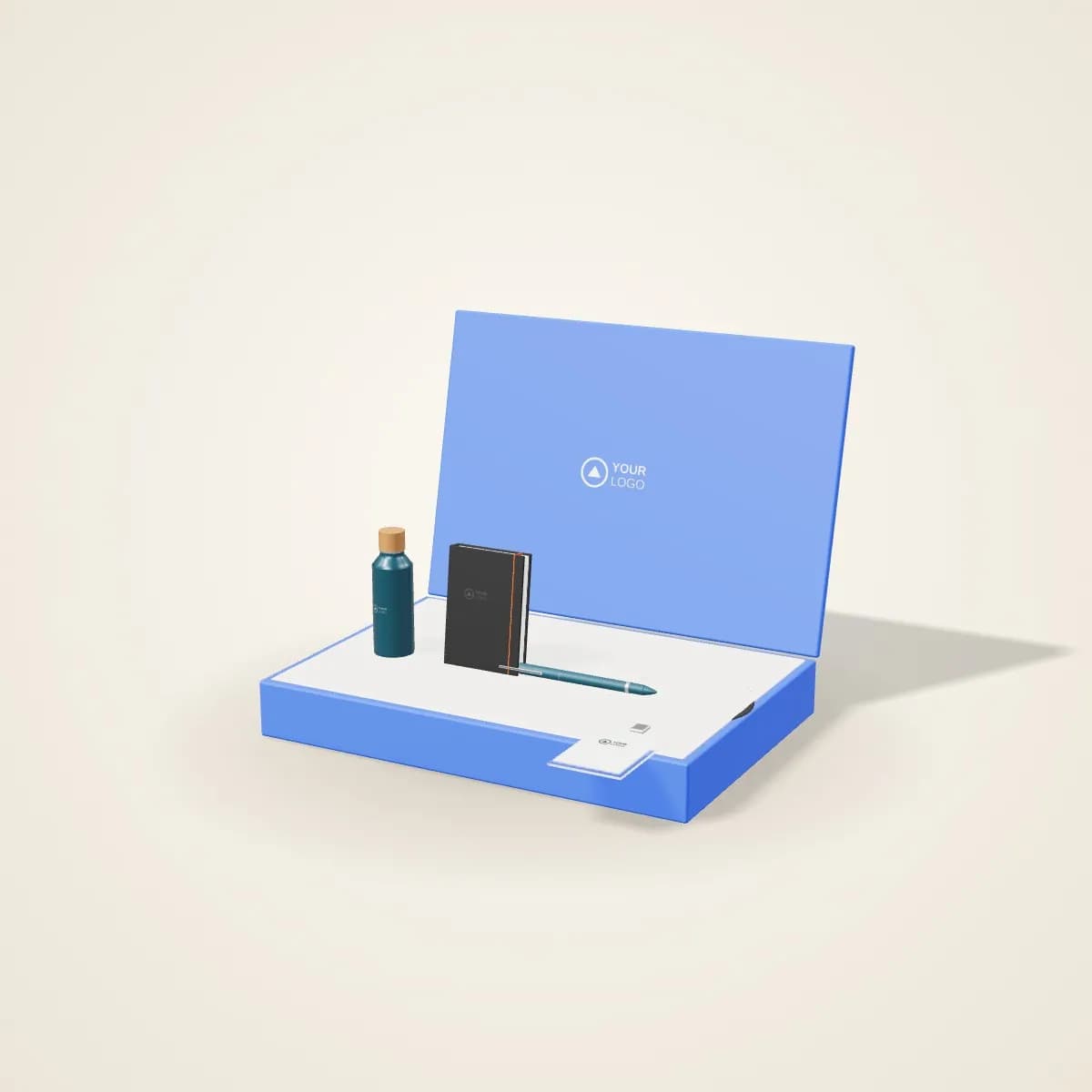 Essential Employee Welcome Kit Box with a custom logo