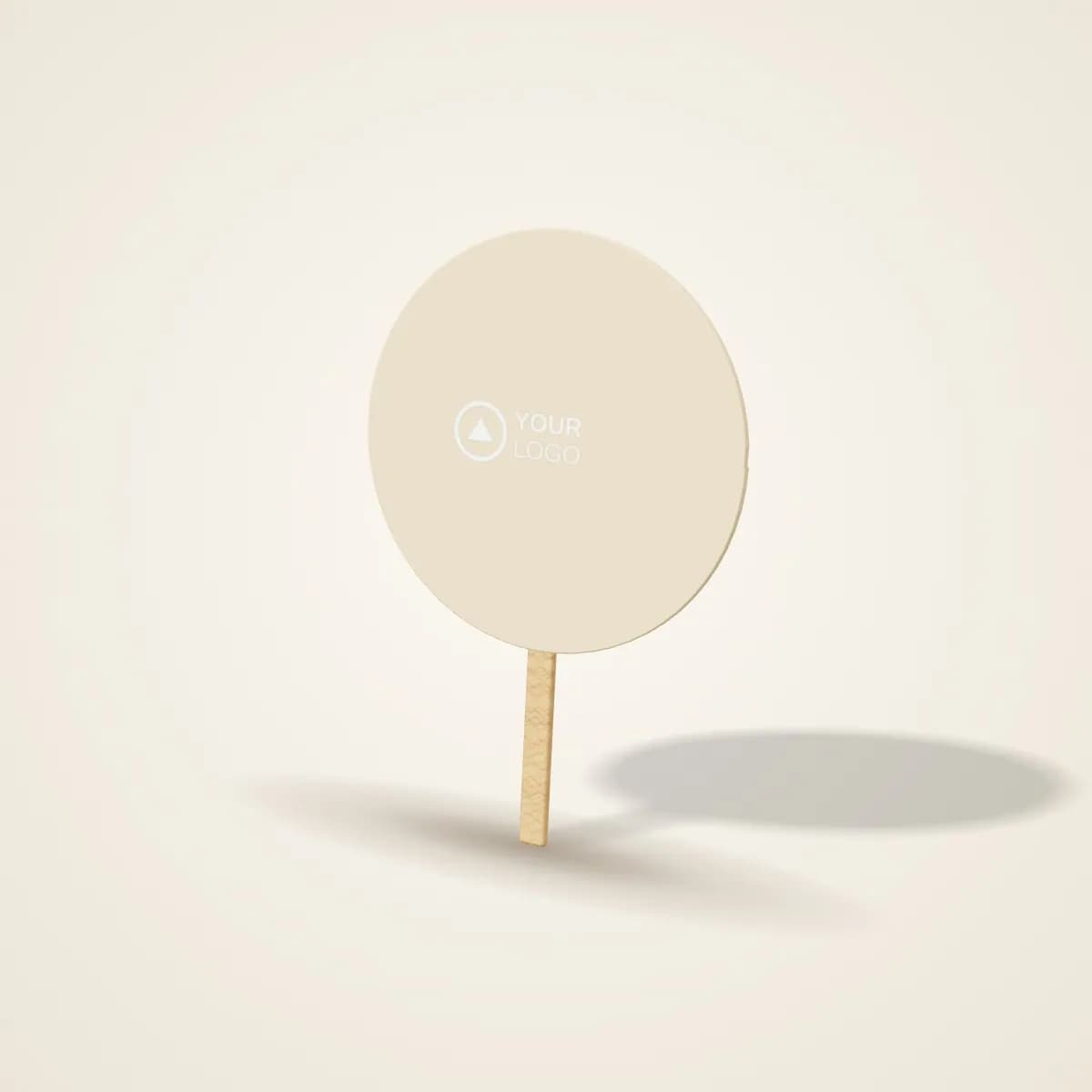 Folding Hand Fan with Printed Logo with a custom logo