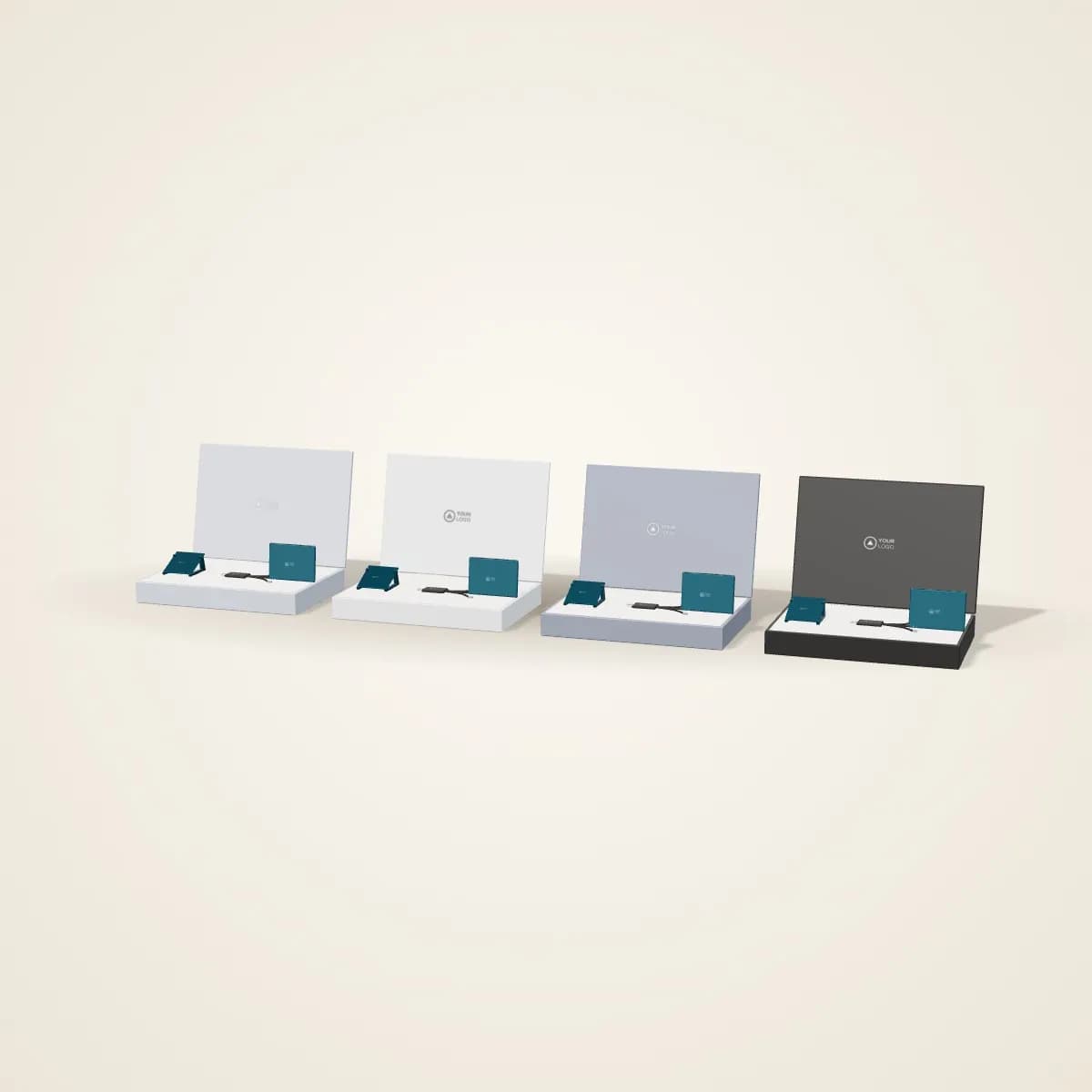 Laptop Stand, USB-C Hub and Sleeve Set in a range of colours