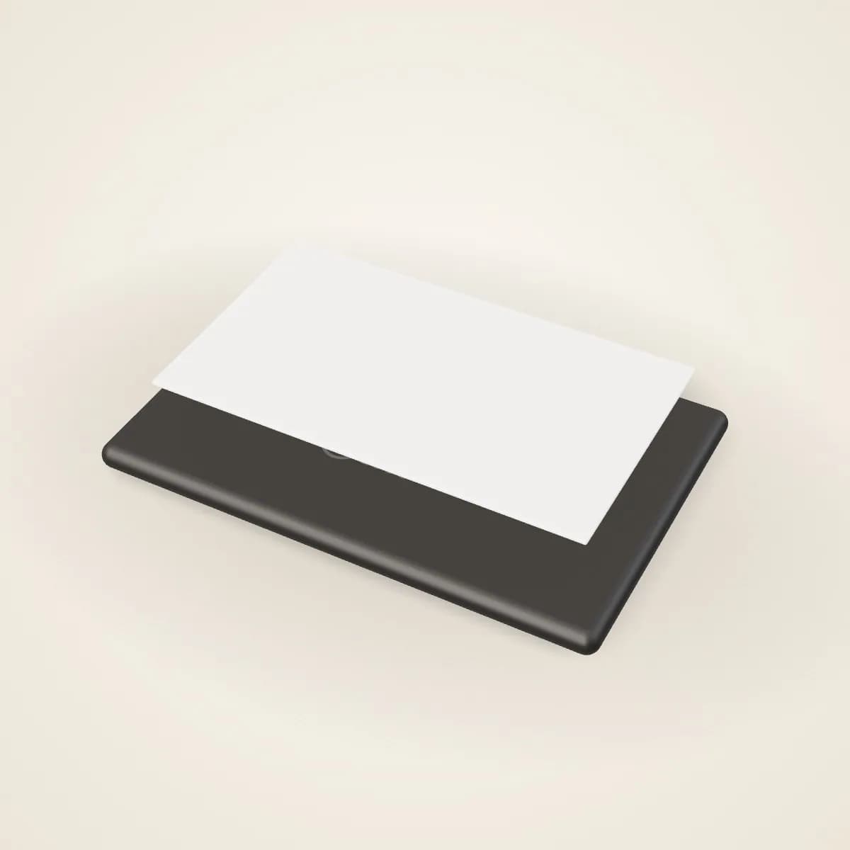 Slim Leather Business Card Holder with a custom logo
