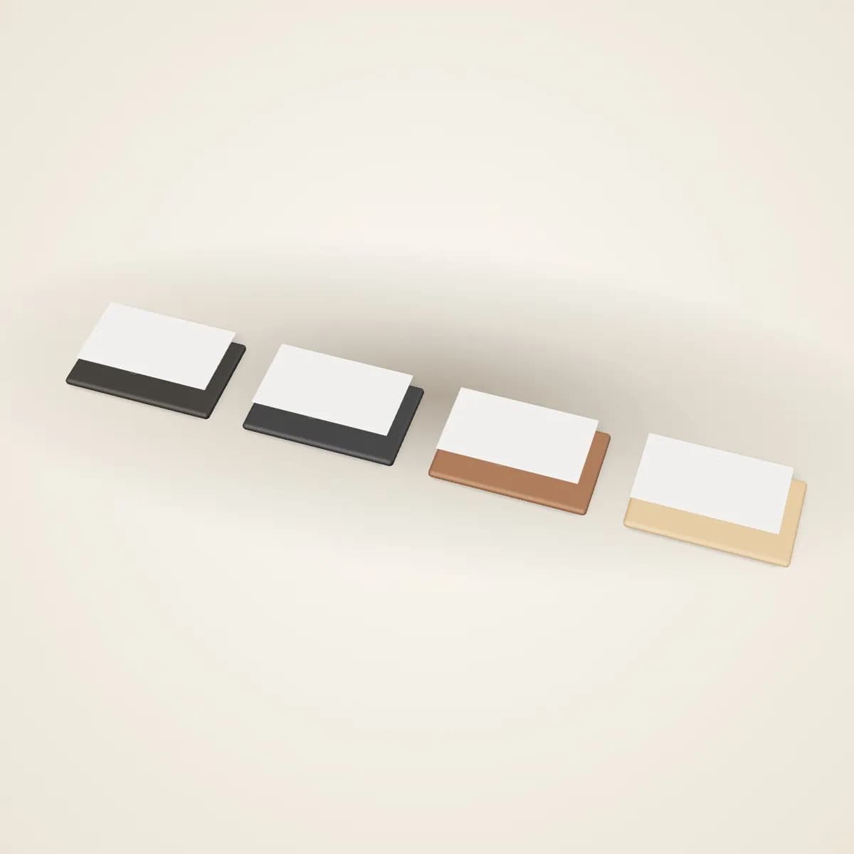 Slim Leather Business Card Holder in a range of colours