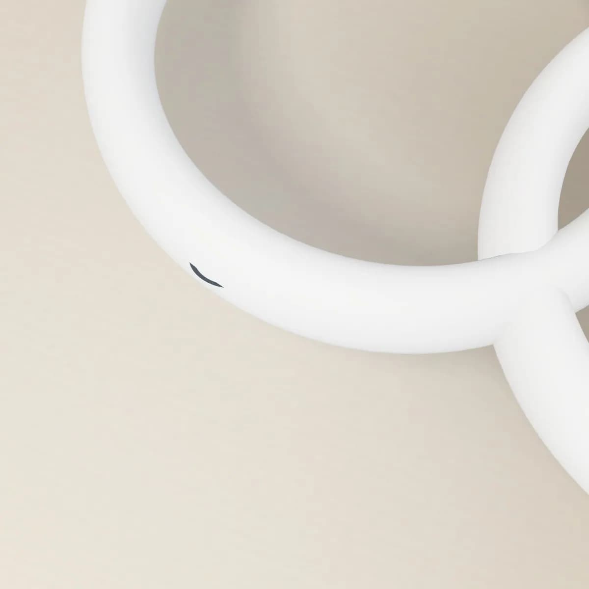 Close-up of the logo branding on the LED Light-Up Event Wristband