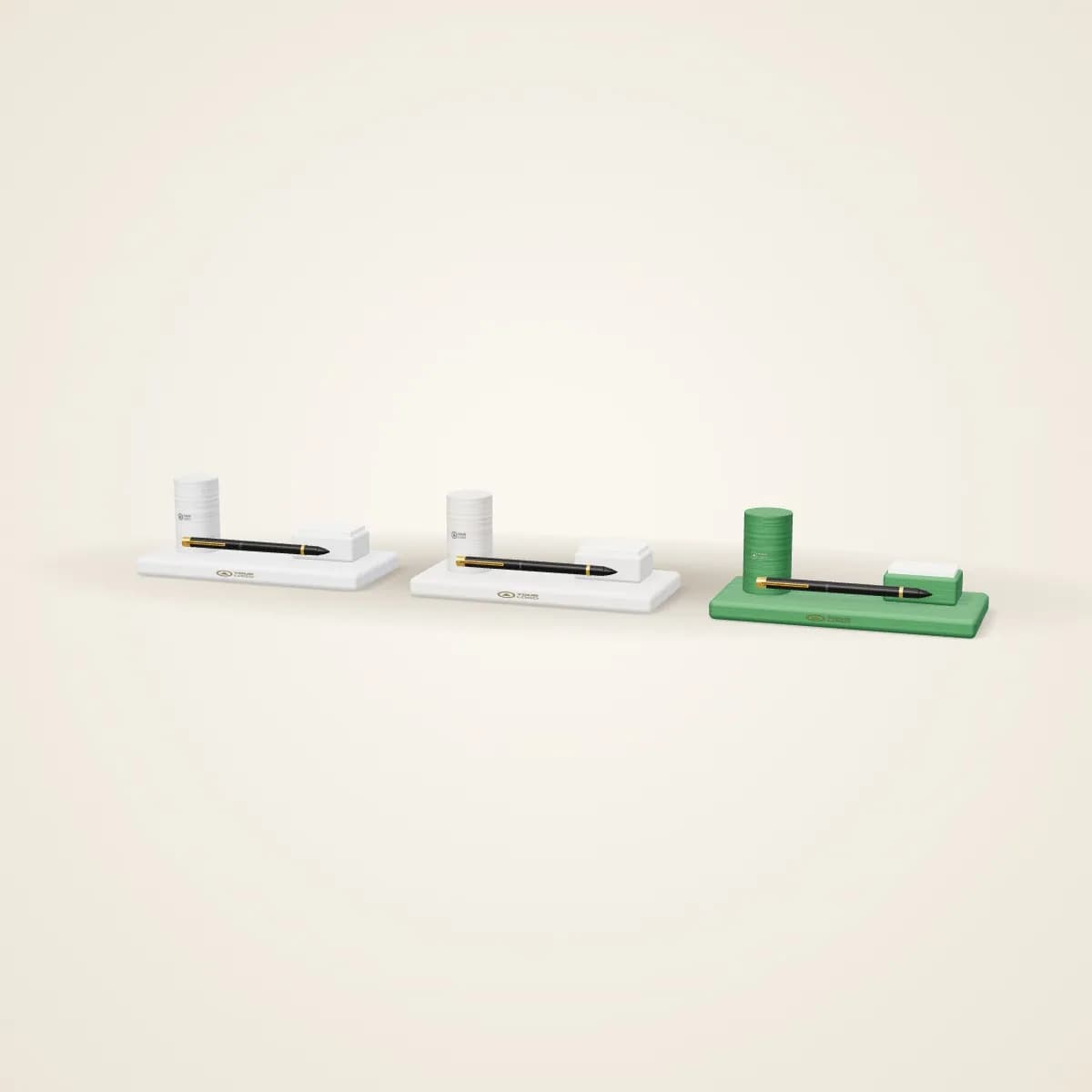 Marble Desk Set with Pen Stand and Card Holder in a range of colours
