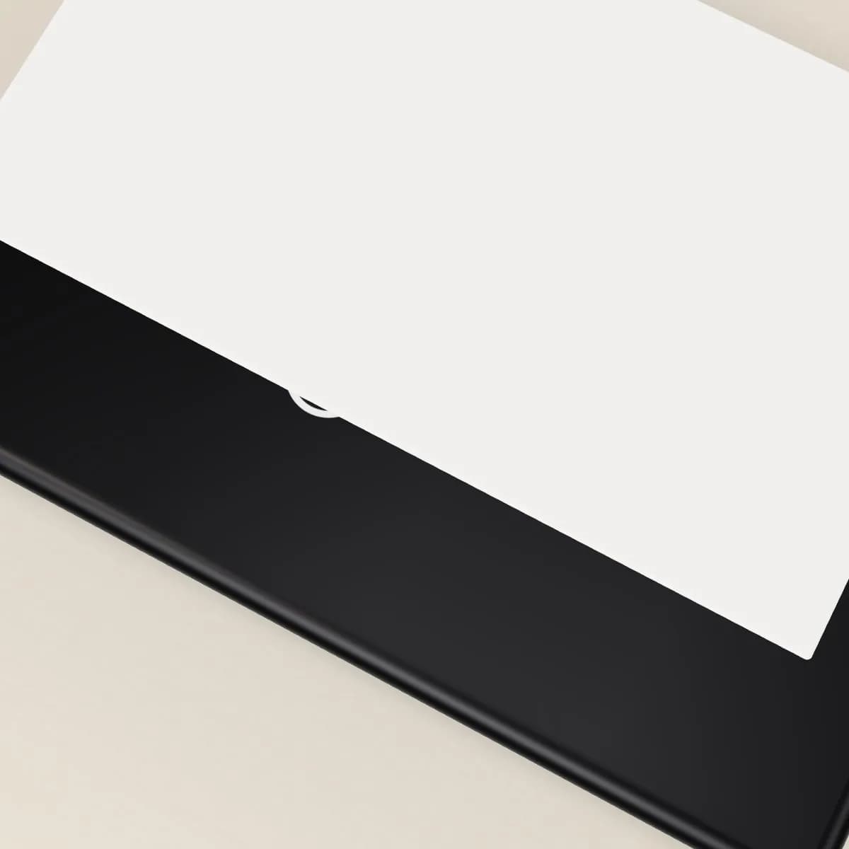 Close-up of the logo branding on the Metal NFC Digital Business Card