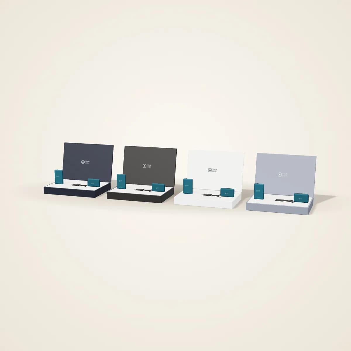Power Bank and Multi-Cable Tech Gift Set in a range of colours