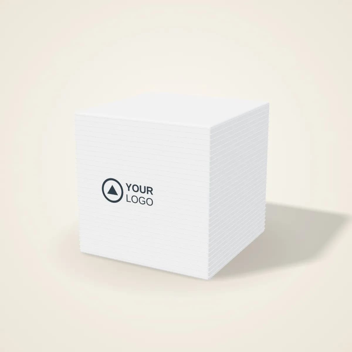 Printed Memo Cube Paper Block with a custom logo