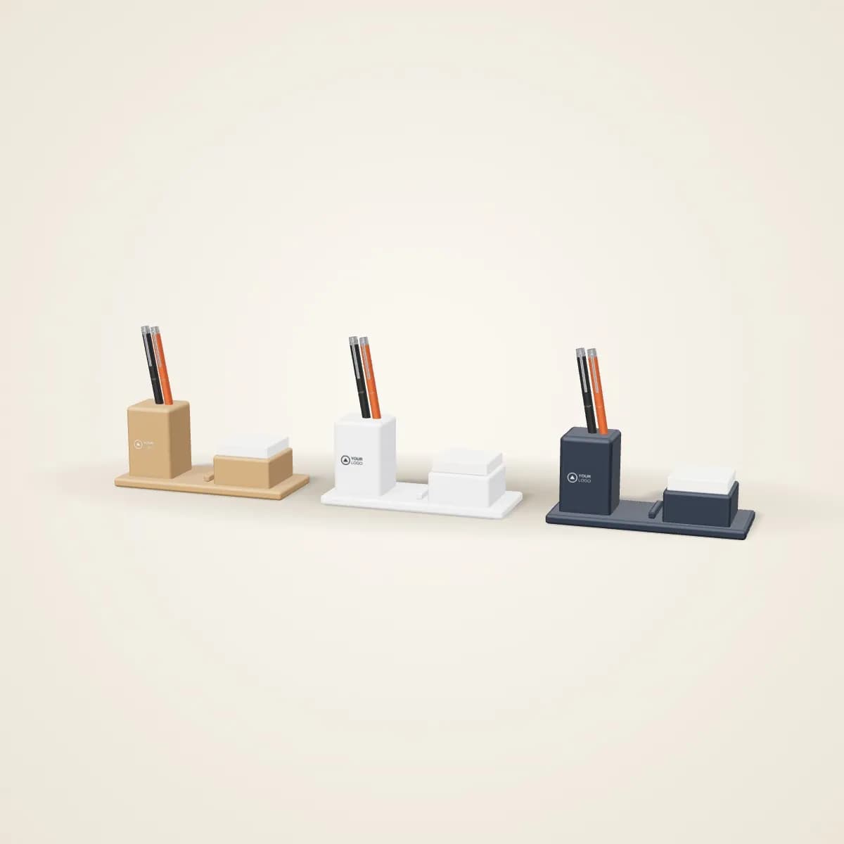 Recycled Cardboard Desk Organiser Flat-Pack in a range of colours