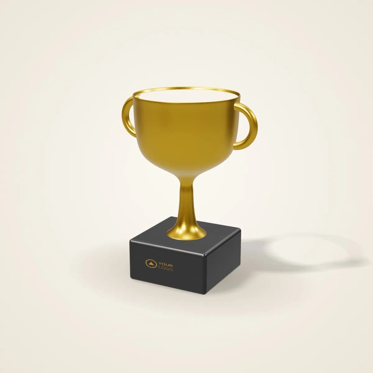 Resin Figure Trophy for Sports Awards with a custom logo