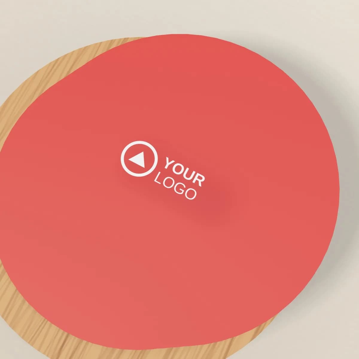 Close-up of the logo branding on the Sadu Pattern Coaster Set of 4