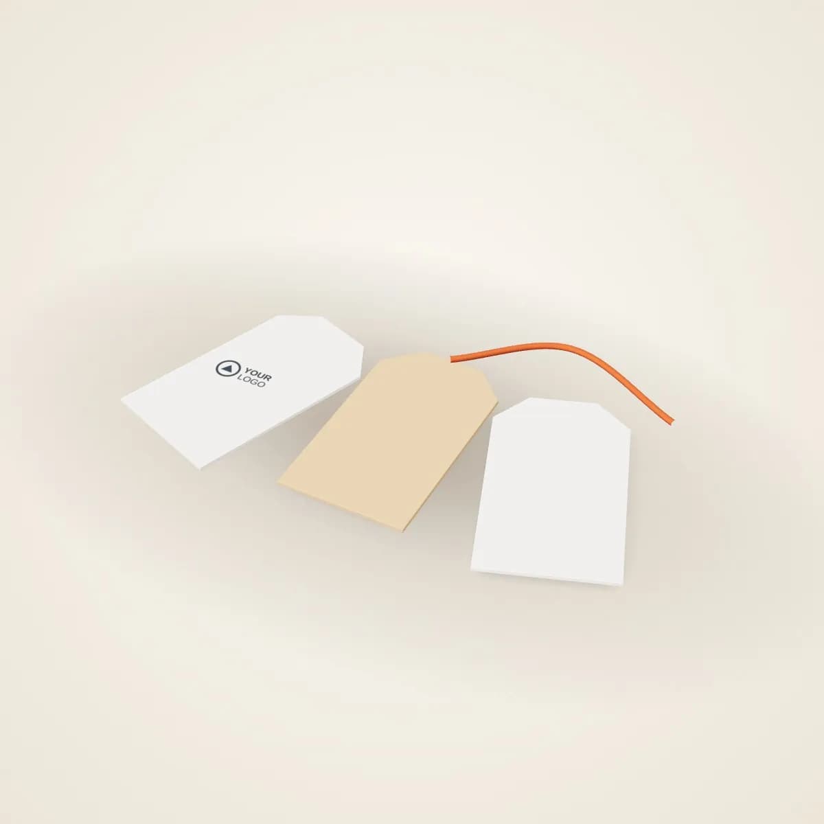 Seed Paper Gift Tags with String with a custom logo