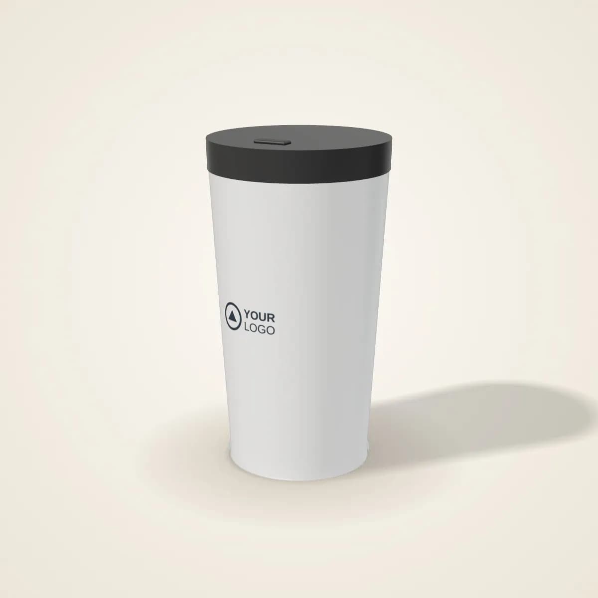 Skinny Steel Tumbler with Straw 600 ml with a custom logo