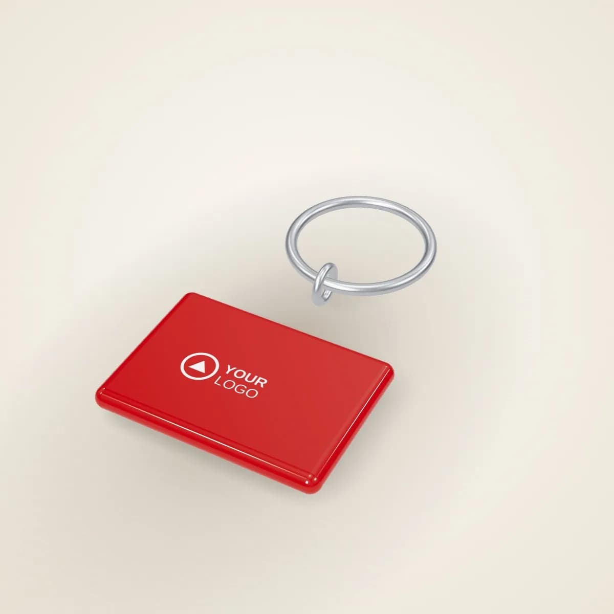 Soft PVC Rubber Keychain Custom Shape with a custom logo