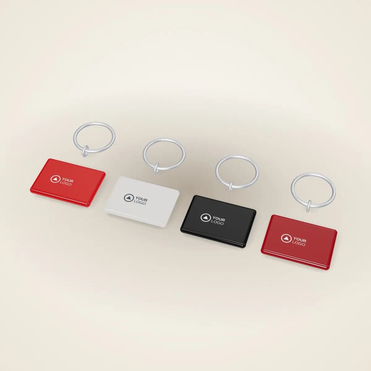 Soft PVC Rubber Keychain Custom Shape in a range of colours