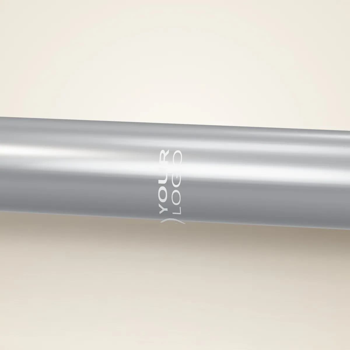 Close-up of the logo branding on the Titanium Bolt-Action Executive Pen
