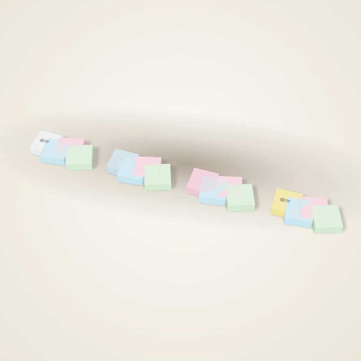 Transparent Sticky Notes Pad 76 mm in a range of colours