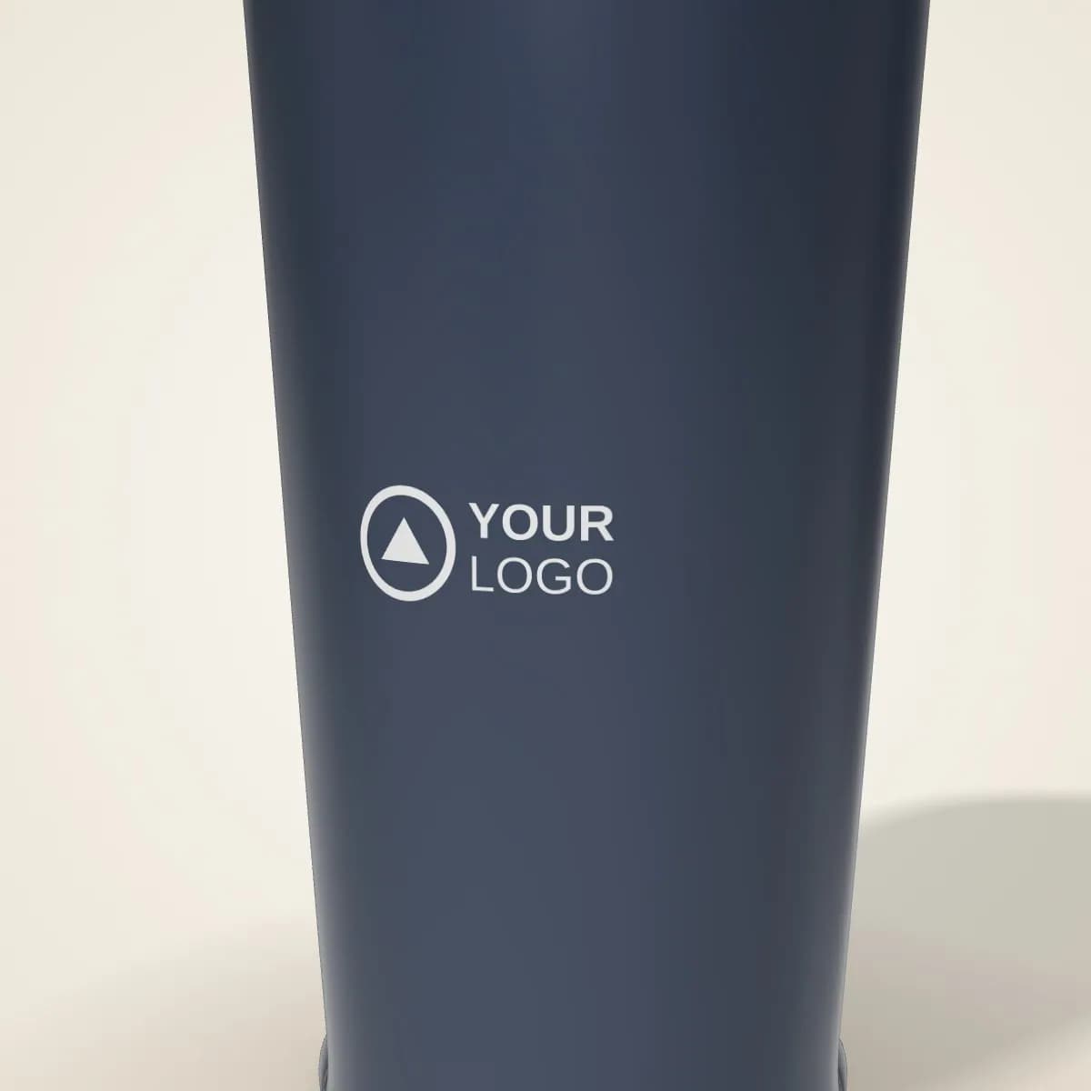 Close-up of the logo branding on the Vacuum Insulated Travel Tumbler 350 ml