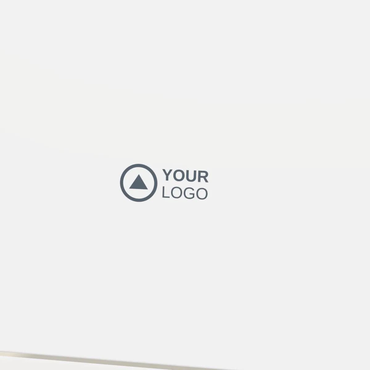 Close-up of the logo branding on the Wireless Earbuds and Charger Gift Set