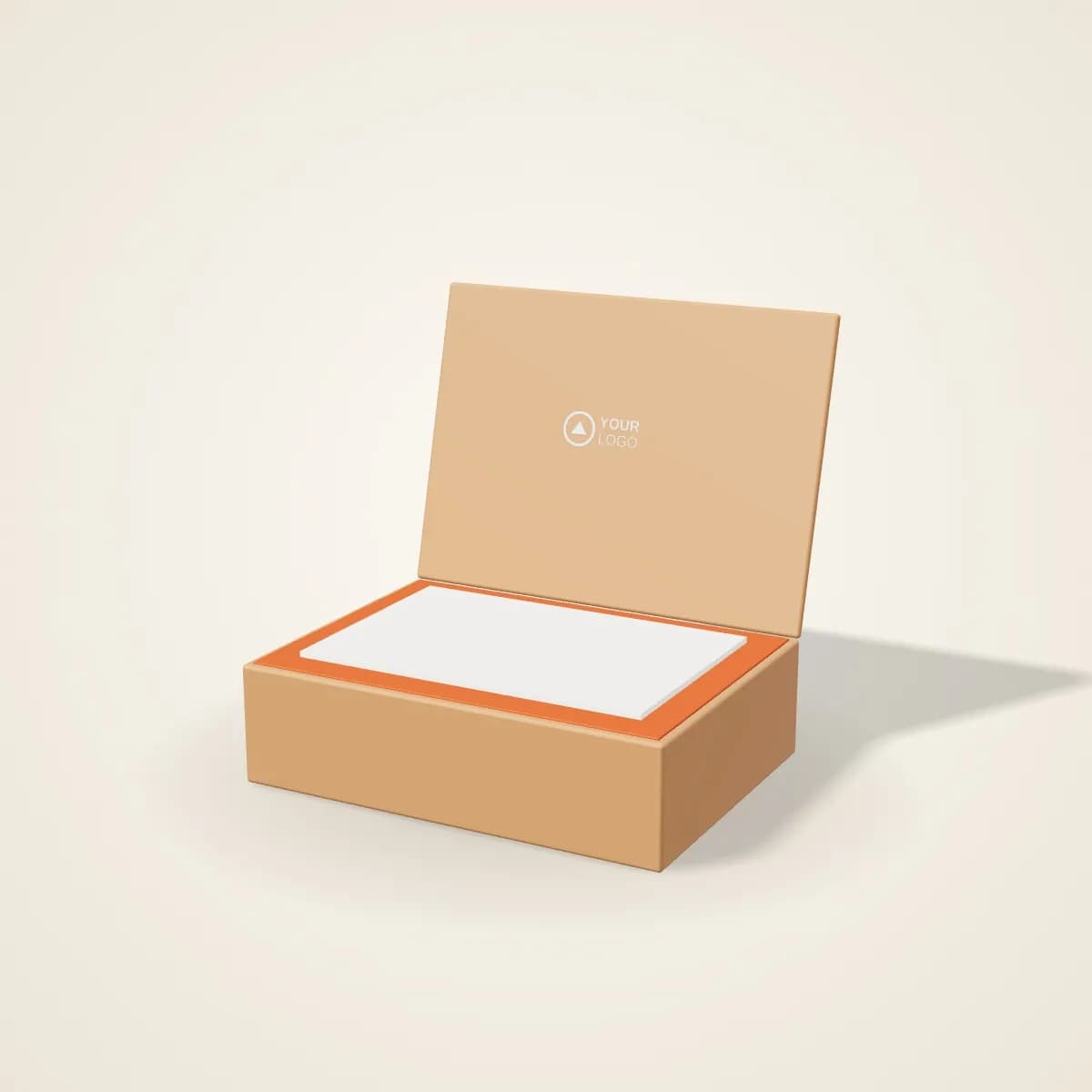 Wooden Gift Box with Engraved Lid with a custom logo
