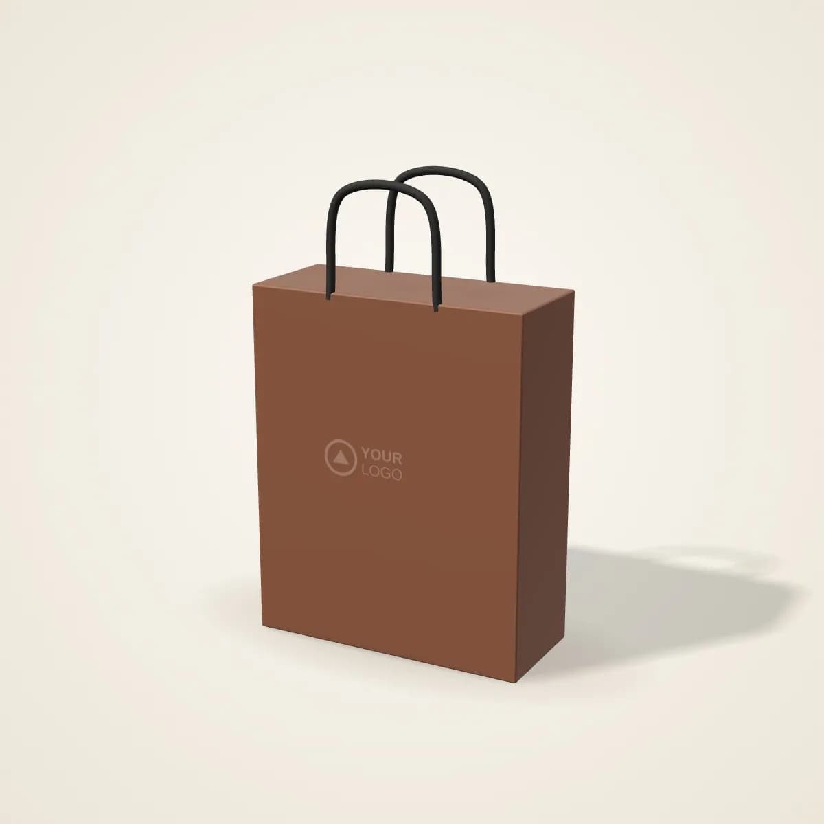 PU Leather Reusable Gift Bag with a custom logo